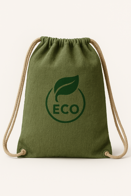 Canvas Drawstring Bag – Eco-Friendly Sports Gym Sack with Custom Size & Color Options