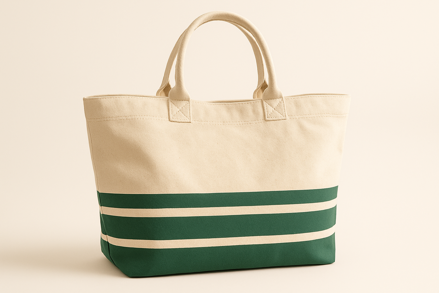 Canvas Beach Tote Bag – Large Eco-Friendly Summer Shoulder Bag for Travel & Shopping