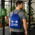 Drawstring Backpack Cotton Canvas Bag 5 OZ - 12 X 16 Ð For Gym, Campus, Conference and Giveaway
