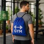 Drawstring Backpack Cotton Canvas Bag 5 OZ - 12 X 16 Ð For Gym, Campus, Conference and Giveaway
