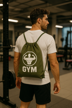 Drawstring Backpack Cotton Canvas Bag 5 OZ - 12 X 16 Ð For Gym, Campus, Conference and Giveaway