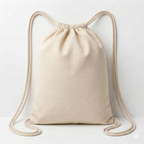 Drawstring Backpack Cotton Canvas Bag 5 OZ - 16 X 20 Ð For Gym, Campus, Conference and Giveaway
