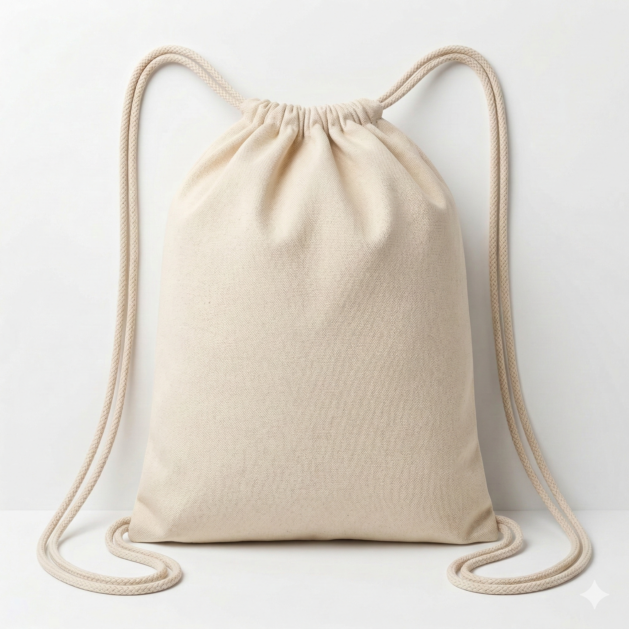 Drawstring Backpack Cotton Canvas Bag 5 OZ - 16 X 20 Ð For Gym, Campus, Conference and Giveaway